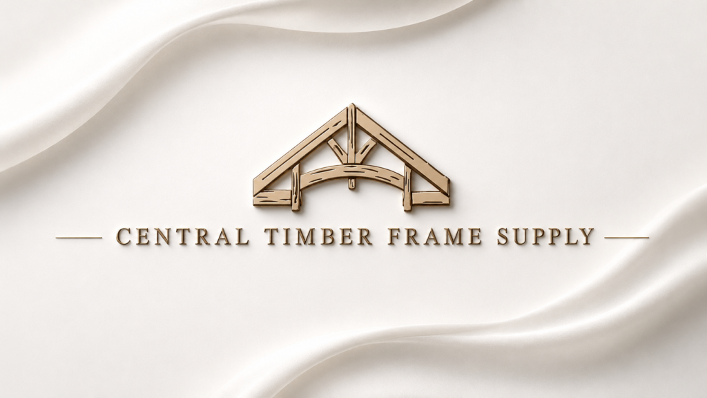 Central Timber Frame Supply company logo redesign showcase for branding portfolio.
