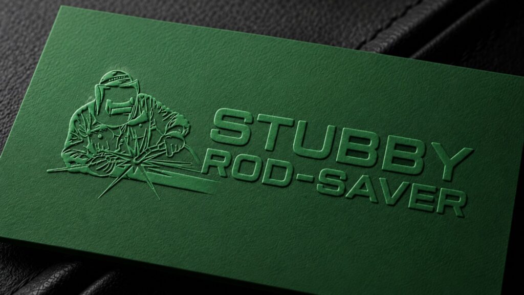 Stubby Rod-Saver corporate logo recreation design for welding equipment brand portfolio.